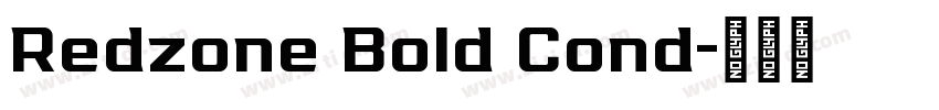 Redzone Bold Cond字体转换